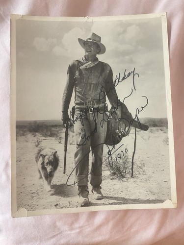 John wayne hand signed - john,