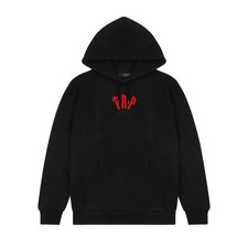 Trapstar Friends & Family Hoodie - Black/Red - Size XL