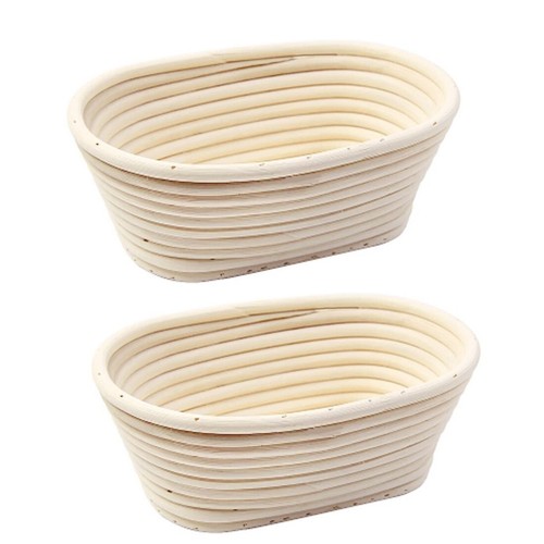 2pcs oval rattan bread - 2pcs, 9"