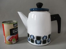 A Retro Vintage Austrian Made Enamel Coffee / Tea Pot C. 1960’s 70’s Kitchenalia