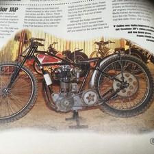 SPEEDWAY CINDER DOUGLAS RUDGE JAP ESO EXCELSIOR JAWA MOTORCYCLE ARTICLE.