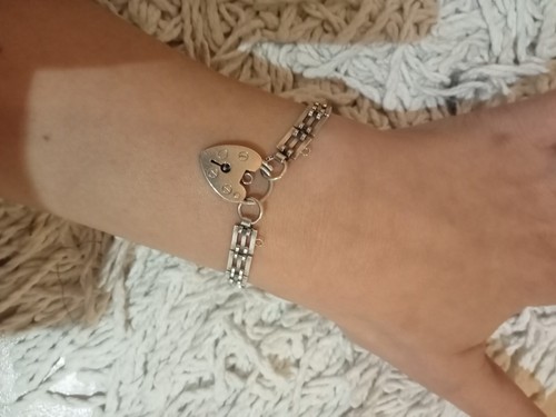 Vintage bar gate bracelet 925 - bar,