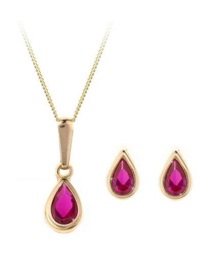 9ct gold birthstone earring