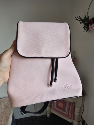 Lacoste pink back pack - lacoste,