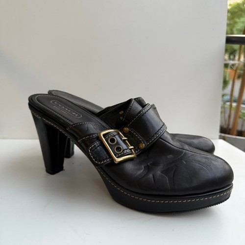 Coach platform black - , leather