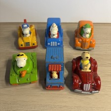 6 x Vintage Snoopy Diecast