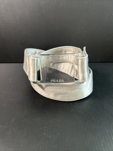 Vintage prada belt silver - prada,