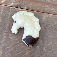 Hand-Carved Tagua Nut Horse Head - Beautiful Piece M 