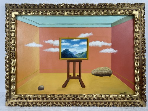 Rene magritte oil canvas - on,