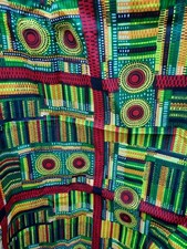 Vibrant Kente Print Fabric W