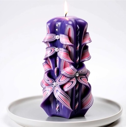 Purple lilac carved - purple,