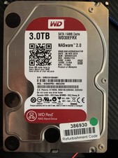 Western Digital WD Red 3TB,Internal,5400 RPM,8.89 cm (3.5") (WD30EFRX) HDD