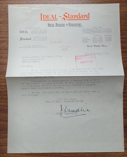 1951 ideal boilers radiators - boilers,