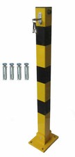 Square Folding Bolt Down Security Car Parking Post Bollard Entrance Driveway
