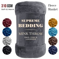 Large Luxury Faux Fur Throw