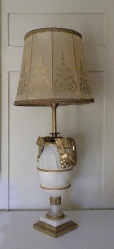 Antique table lamp classical - table, lamp.