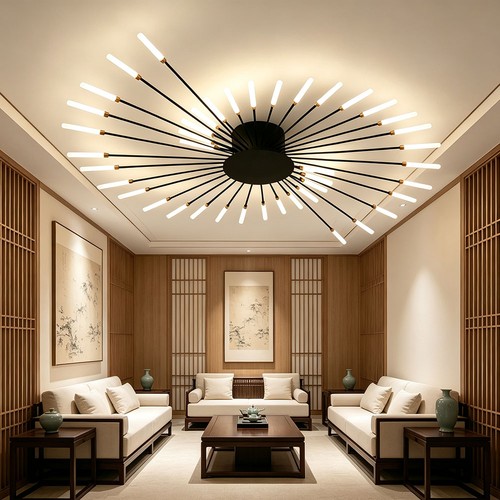 Modern led ceiling light - light, metal