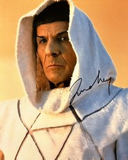 Leonard Nimoy Signed Photo With COA 8x10 Mr Spock Star Trek William Shatner