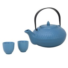 Hobnail Teapot & 2 Cup Leaf