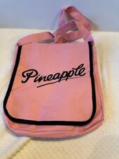 Pineapple Bag, cross body strap Pink and Black School Shoulder Bag 28cm x 25cm