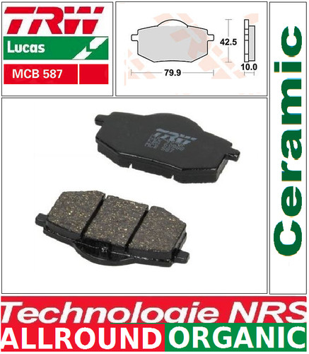 Set front brake pads - of,