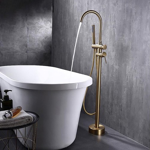 Round freestanding gold - round,