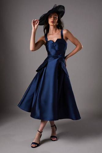 Coast navy midi - navy, dress