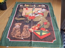 VINTAGE CHRISTMAS TEATOWEL