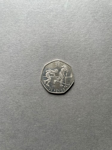 2011 olympics hockey 50p coin - olympics,
