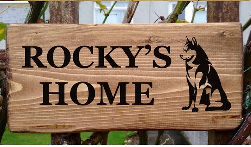 Dog name nameplate - name,