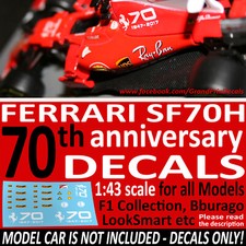 FERRARI SF70H 70th 2017 DECALS