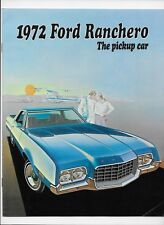 1972 Ford (U.S.) Ranchero pickup truck brochure
