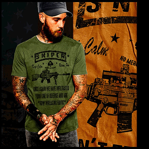 Sniper shirt military - sniper,