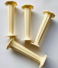 4 x Ivory Octagon PILLARS Columns Cake Support Decorate 4.5”inch long Sugarcraft
