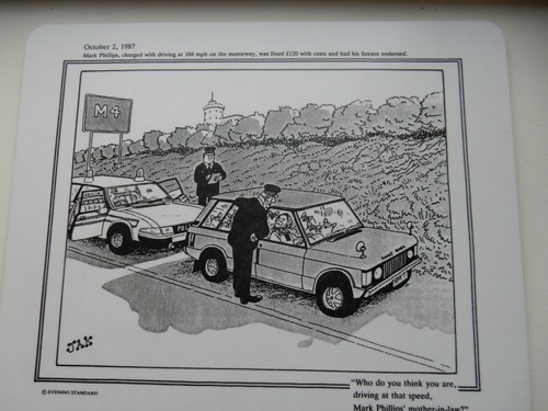 Police jak cartoon - police, laminated