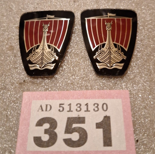 Car badge rover viking long - car,