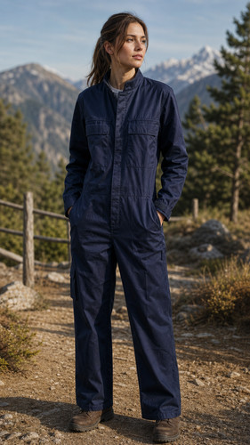 Coverall boiler suit flame - ,