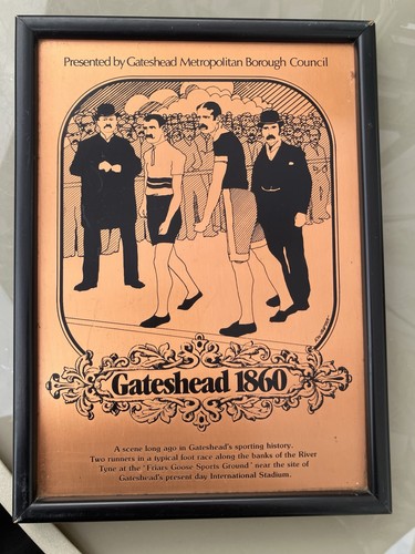 Copper plaque gateshead - copper,