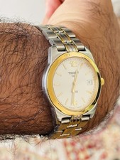 Tissot Men's 1853 PR50 Two-Tone Watch Quartz Movement Ref J376/476k New Battery