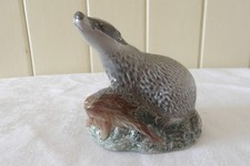 Vintage Beneagles Beswick Badger - Scotch Whisky Miniature Decanter Empty