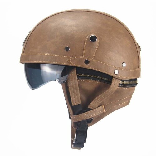 Open face motocycle half - open,