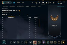 League of Legends [EUNE] account—bronze/gold + 69 skins + 96 champs + 30 chroma