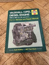 Haynes Car Manual: Vauxhall Opel Diesel Engine, Used Original, Automobile Guide