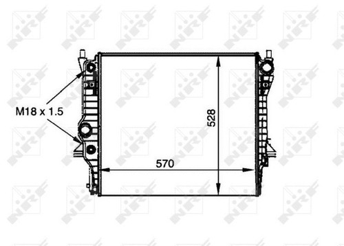 Nrf 53805 radiator engine - 53805, radiator,