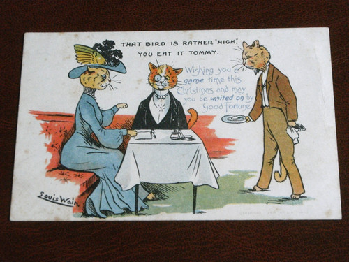 Original louis wain signed - original,