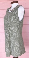 COOL LOVELY LINEN TUNIC TOP Sz