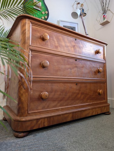 Wooden antique chest three - of,