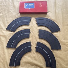 Bb177- 6x Triang Minic Motorways 90 deg Track Bend pieces M1611 
