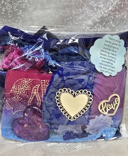 Sari fabric scrap packs - sari,