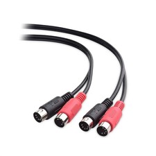 Dual Five Pin MIDI Cable for